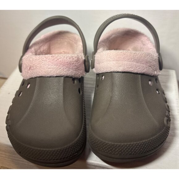 Crocs Classic Lined Clog With Pink Fleece Lining Little Kids Size C 8-9 - Picture 9 of 9